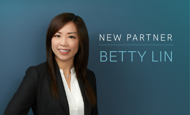 Betty Lin New Partner annoucement