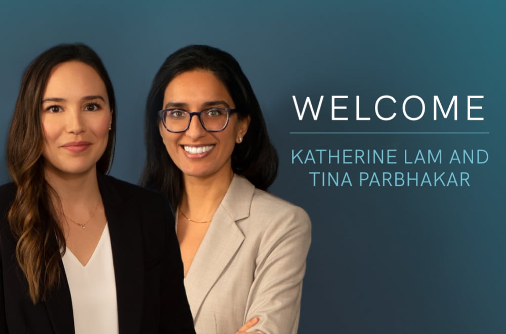 Family Lawyers Tina Parbhakar and Katherine Lam Join Our Firm.