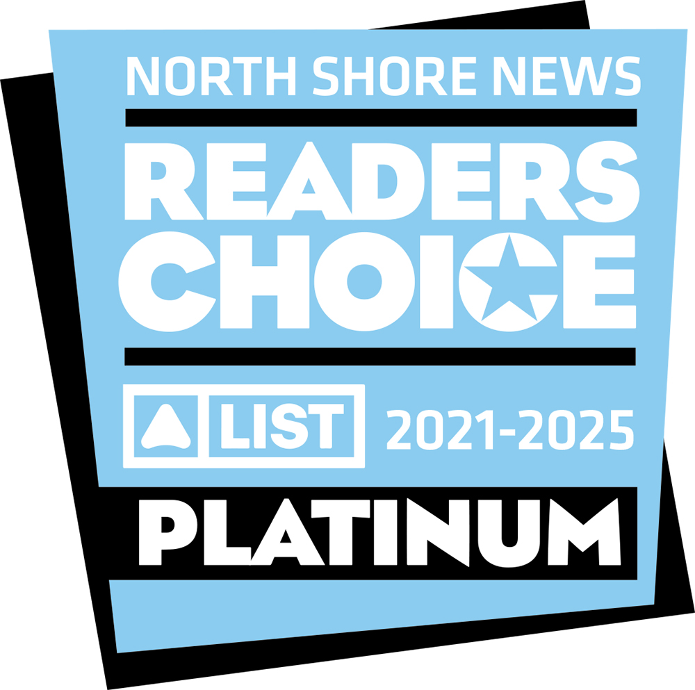 North Shore News Readers Choice Platinum Award Badge